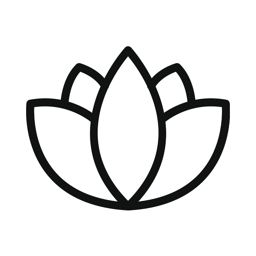 Lotus flower pictogram.